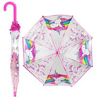 Kinder-Regenschirm Einhorn rosa von Neutral