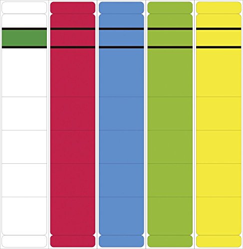 Ordner Rückenschilder - schmal/kurz, 10 Stück, grün von Esmeyer