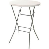Stehtisch rund Kunststoff weiß 80,0 x 80,0 x 110,0 cm, 1 St. von Neutral