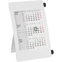 Tischkalender Drehkalender 2024/2025 weiß/schwarz von Neutral