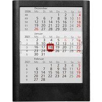 Tischkalender Einsteckkalender 2026/2027 schwarz von Neutral