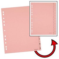 Trennblätter DIN A4 0-9 rosa, 250 g/qm, 100 St. von Neutral