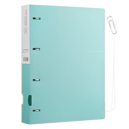 Dokumentbindemittel Ordner-4-Loch-Papierorganisator, transparente Blechschutzdatei | SPRECABLE TAB INSERTENTRISSION, FEEMBINDER BINDER -Projekthalter, Kompaktdateiordner für die Schülerzuordnung im Kl von NevPuose