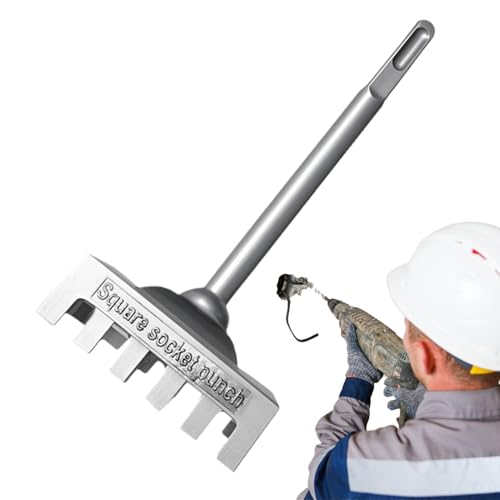 NevPuose Cutter Für Quadratische Löcher | Gipskarton-Loch-Werkzeug - Kreative Quadratische Stanzer Aus Hoher Kohlenstoffstahl Für Elektrischer Hammer NevPuose Cutter Für Quadratische Löcher | Gipskarton-Loch-Werkzeug - Kreative Quadratische Stanzer Aus Hoher Kohlenstoffstahl Für Elektrischer Hammer von NevPuose