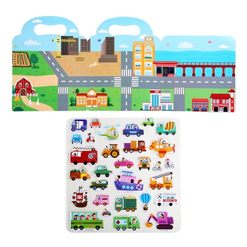 NevPuose Kleinkinder Stickerbuch | Frühkindliches Lernspielzeug Für Unterwegs | Wiederverwendbares Lernstickerbuch Für Übungen Zur Hand-Auge-Koordination Bei Kindern NevPuose Kleinkinder Stickerbuch | Frühkindliches Lernspielzeug Für Unterwegs | Wiederverwendbares Lernstickerbuch Für Übungen Zur Hand-Auge-Koordination Bei Kindern von NevPuose