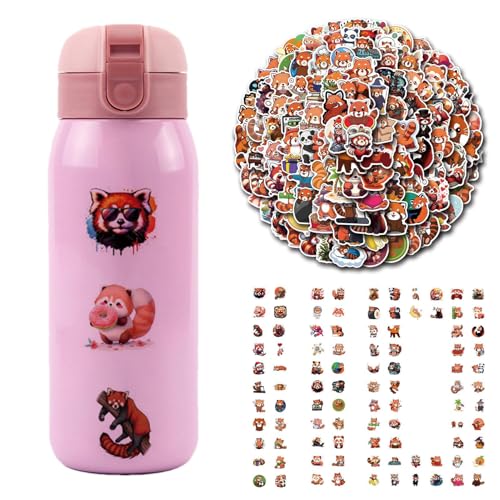 NevPuose Süße Panda - - Tiercartoon -Abziehbilder, rote Panda -wasserdichte, 110pcs Fun Sticker Pack | Langlebige Vinyldekoration mit einfachem Peel -Design, kreatives Handwerk -Accessoire f NevPuose Süße Panda - - Tiercartoon -Abziehbilder, rote Panda -wasserdichte, 110pcs Fun Sticker Pack | Langlebige Vinyldekoration mit einfachem Peel -Design, kreatives Handwerk -Accessoire f von NevPuose