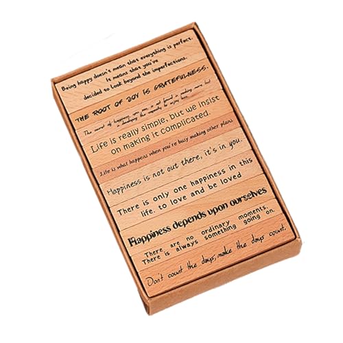 NevPuose Vintage-Stempel aus Holz zum Stempeln, Vintage-Stil, für Tagebücher und kreative Projekte, vielseitige und dekorative Bastelmaterialien für Kinder und Erwachsene, Projekte NevPuose Vintage-Stempel aus Holz zum Stempeln, Vintage-Stil, für Tagebücher und kreative Projekte, vielseitige und dekorative Bastelmaterialien für Kinder und Erwachsene, Projekte von NevPuose
