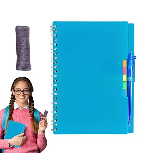 Nevalerra Löschbares Notizbuch – Reusable Erasable Notebook, Durable Spiralbindung, Kompatibel mit App Scan, Nachhaltige Papierlösung | Innovatives Schreibbuch für Studenten Lehrer Geschäftsleute Besp von Nevalerra