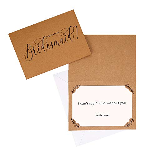 Neviti 775868 Herz- und Krafts-Bridesmaid-Karten, Braun, Kraft, 14,5 x 10,5 x 0,1 cm Neviti 775868 Herz- und Krafts-Bridesmaid-Karten, Braun, Kraft, 14,5 x 10,5 x 0,1 cm von Neviti