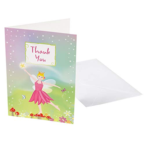 Neviti Fairy Princess Dankeskarten, 10 Stück, Multi, A5 von Neviti