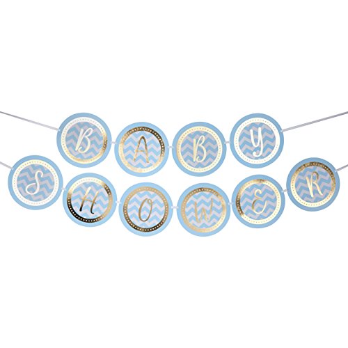 Neviti Pattern Works Wimpelkette Baby Shower, Blau von Neviti
