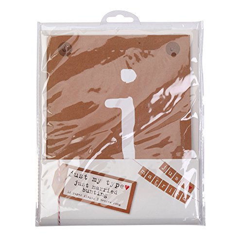 Neviti My Type Wimpelkette Just Married, Papier, braun, 300 x 0.1 x 22 cm Neviti My Type Wimpelkette Just Married, Papier, braun, 300 x 0.1 x 22 cm von Neviti