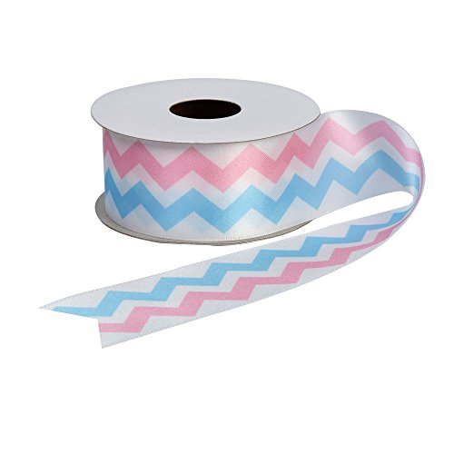 Neviti Pattern Works Stoff-Geschenkband, Zickzack, Pink/Blau Neviti Pattern Works Stoff-Geschenkband, Zickzack, Pink/Blau von Neviti