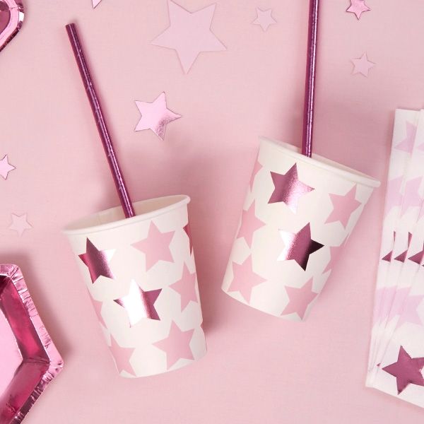 Partybecher "Kleiner Stern"in pink, 8er Pack Partybecher "Kleiner Stern"in pink, 8er Pack von Neviti