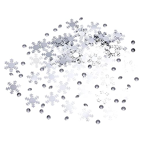 Wdl Schneeflocken-Konfetti mit transparenten Kristallen von Neviti