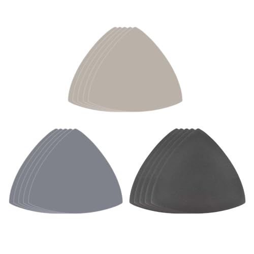 15 Stück Dreieck Detailschleifer Schleifpapier Satz 800/1500/3000 Körnung 3-1/2 Zoll Klett Siliziumkarbid Schleifpads von Nevoluxer