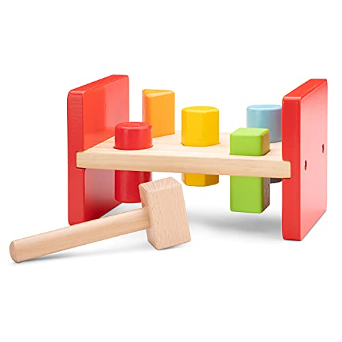 New Classic Toys 10555 Hammer Bench, 200 x 105 x 120mm von New Classic Toys