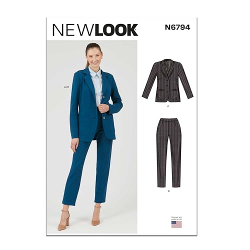 NEW LOOK Schnittmuster UN6794A Damenjacke und Hose A (36-38-40-42-44-46-48) von New Look