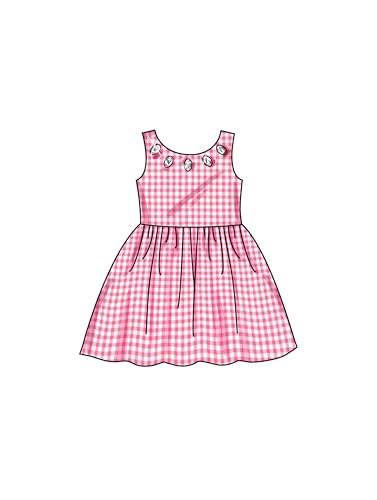 NEW LOOK UN6763A Kinder Kleid A (3-4-5-6-7-8) von New Look