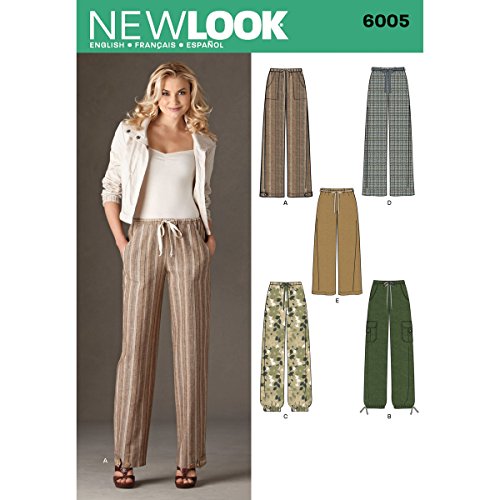 New Look A 10–12–14–16–18–20–22 Schnittmuster 6005 Misses Pants von New Look