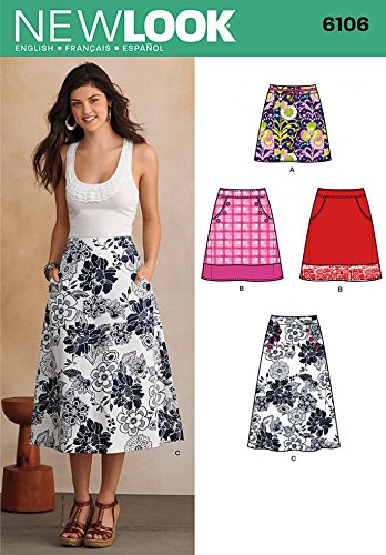 New Look Damen Schnittmuster 6106 A Line Röcke mit Taschen New Look Damen Schnittmuster 6106 A Line Röcke mit Taschen von New Look
