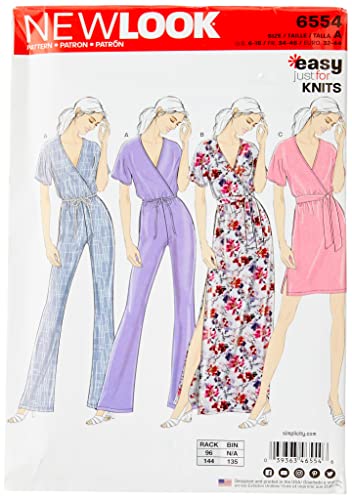 New Look Pattern UN6554A Damen Strick-Overall und Kleider, Papier, weiß, Multi-Colour von New Look