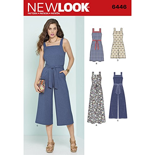 New Look Schnittmuster 6446 A Misses 'Jumpsuits und Kleider, Weiß von New Look