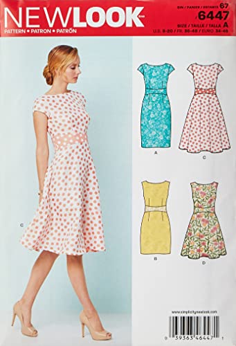 New Look - Schnittmuster 6447A, Damenkleider, weiß, Anleitung Nicht in Deutscher Sprache. New Look - Schnittmuster 6447A, Damenkleider, weiß, Anleitung Nicht in Deutscher Sprache. von New Look