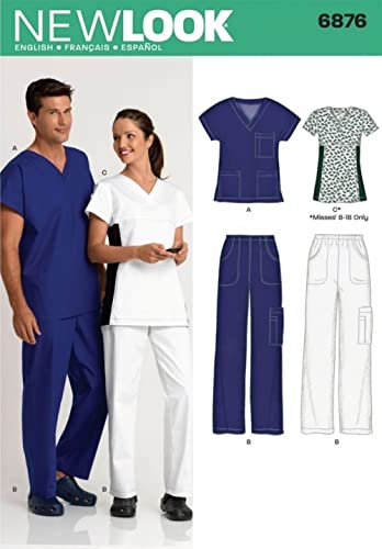 New Look Schnittmuster 6876 – Miss/Herren SCRUBS Größen: A alle Größen New Look Schnittmuster 6876 – Miss/Herren SCRUBS Größen: A alle Größen von New Look