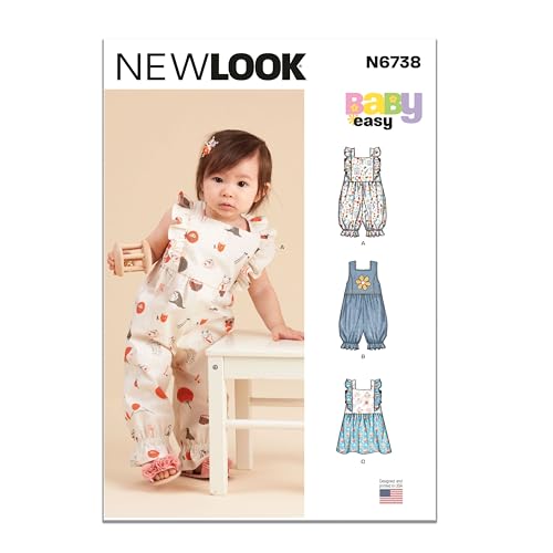 New Look Schnittmuster-Paket für Babies Strampler und Kleider, Design Code S9132, Größen NB-S-M-L, mehrfarbig New Look Schnittmuster-Paket für Babies Strampler und Kleider, Design Code S9132, Größen NB-S-M-L, mehrfarbig von New Look