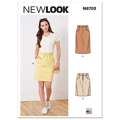 New Look UN6703A Schnittmuster N6703 Damenröcke, Papier, 6-8-10-12-14-16-18 von New Look