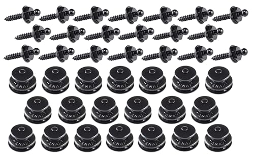New Marine Tenax Knöpfe schwarz 20 Oberteile + 20 Unterteile Blechschrauben 4,2x16mm von New Marine