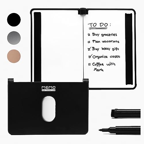 New Things Lab Memo Whiteboard-Brieftasche, innovatives Mini-Notizbuch und RFID-blockierende Aluminium-Tasche für Damen und Herren, trocken abwischbarer Notizblock mit 6 Kartenfächern, Stift und New Things Lab Memo Whiteboard-Brieftasche, innovatives Mini-Notizbuch und RFID-blockierende Aluminium-Tasche für Damen und Herren, trocken abwischbarer Notizblock mit 6 Kartenfächern, Stift und von New Things Lab