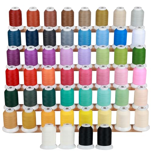 New brothread 100% Frosted Mattes Maschinenstickgarn 52 Spulen 40WT 500M für Brother Babylock Janome Singer Pfaff Husqvarna Bernina Stickmaschinen und Nähmaschinen New brothread 100% Frosted Mattes Maschinenstickgarn 52 Spulen 40WT 500M für Brother Babylock Janome Singer Pfaff Husqvarna Bernina Stickmaschinen und Nähmaschinen von New brothread