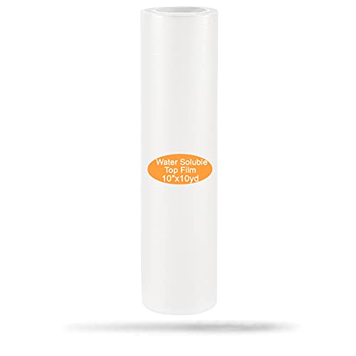 New brothread 25 Mikrons Transparent Wash Away (Wasserlösliche) Stickfolie für Maschinen Stickerei - 10" x10 Yd/Rolle von New brothread