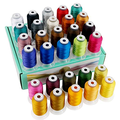 New brothread 30 Neue Janome Farben Polyester Maschinen Stickgarn 500M (550Y) - Sortiment 3 von New brothread