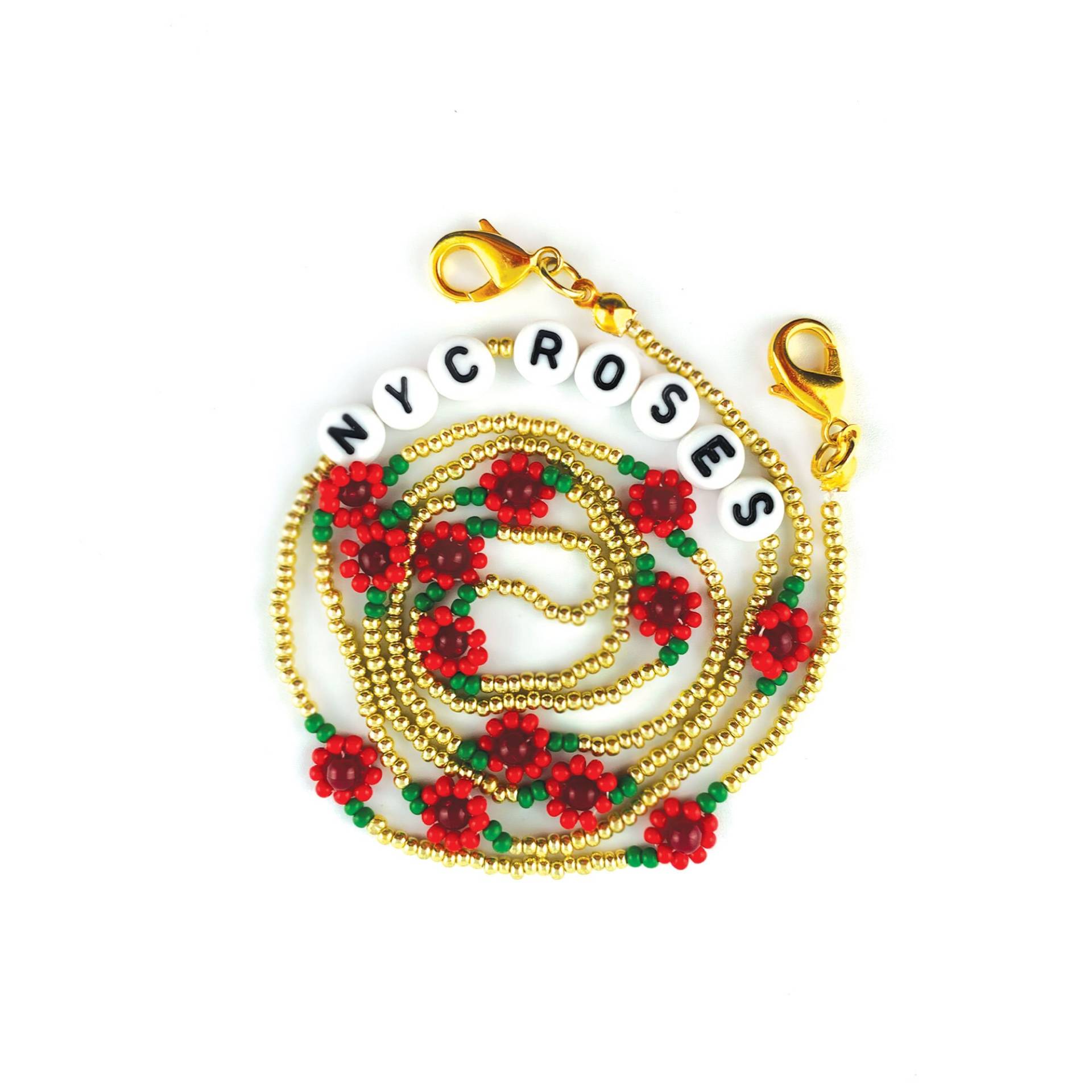 Perlenblume Name Maske/Sonnenbrillenkette Lanyard von NewYorkCityRoses