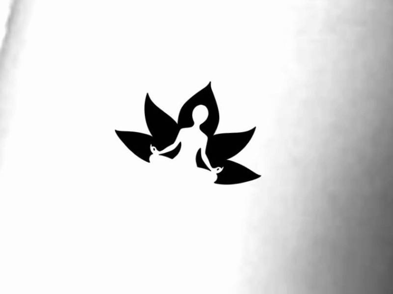 Lotus Frau Temporäres Tattoo/Kleines Blumen Wildblumen Yoga Meditation von NewYouTattoo