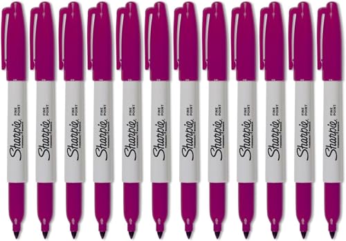 Sharpie Permanentmarker, feine Spitze, Beere, 12 Stück von Newell Brands