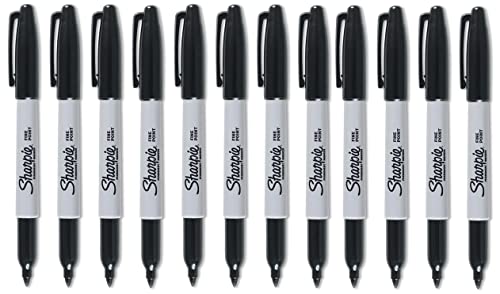 Sharpie Permanentmarker, feine Spitze, Schwarz, 12 Stück Sharpie Permanentmarker, feine Spitze, Schwarz, 12 Stück von Newell Brands