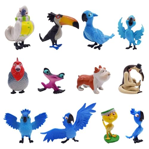 12 Pcs Cake Topper Action Figure Kuchen Dekoration Figuren Papagei Karikatur Party liefert Figuren Geburtstagsfeierzubehör für Geburtstagsgeschenke 12 Pcs Cake Topper Action Figure Kuchen Dekoration Figuren Papagei Karikatur Party liefert Figuren Geburtstagsfeierzubehör für Geburtstagsgeschenke von Newhope