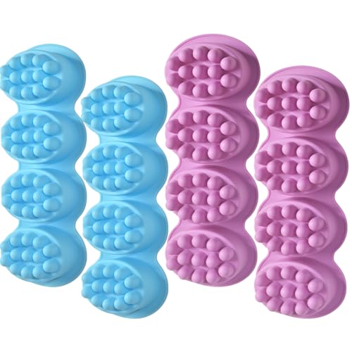 Newk Massage-Seifenformen, 142 ml, 4 Packungen Silikonform für die Herstellung von Haarriegeln, Rosmarin-Wasser-Haarmassagegeräten, Shampoo-Riegeln und Lotion-Riegeln Newk Massage-Seifenformen, 142 ml, 4 Packungen Silikonform für die Herstellung von Haarriegeln, Rosmarin-Wasser-Haarmassagegeräten, Shampoo-Riegeln und Lotion-Riegeln von Newk