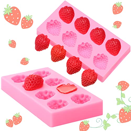 Newtay Erdbeerform aus Silikon, 3D-Form für Cupcakes, Erdbeeren, zum Selbermachen, Dekoration, Kuchen, Schokolade, Kekse, Zucker, Polymerton, Bastelprojekte, 2 Stück Newtay Erdbeerform aus Silikon, 3D-Form für Cupcakes, Erdbeeren, zum Selbermachen, Dekoration, Kuchen, Schokolade, Kekse, Zucker, Polymerton, Bastelprojekte, 2 Stück von Newtay
