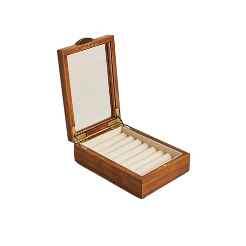 NexaGeniX Schmuckschatulle aus Massivholz, doppellagig, großes Fassungsvermögen, geeignet for Schlafzimmer, Frisiertisch, Aufbewahrung von Schmuck, Uhren, kleine Schatullen Uhren Displaybox NexaGeniX Schmuckschatulle aus Massivholz, doppellagig, großes Fassungsvermögen, geeignet for Schlafzimmer, Frisiertisch, Aufbewahrung von Schmuck, Uhren, kleine Schatullen Uhren Displaybox von NexaGeniX