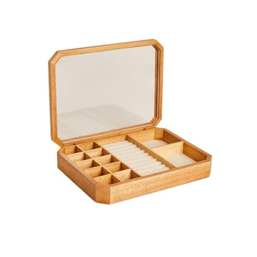 NexaGeniX Schmuckschatulle aus massivem Holz, polygonale Aufbewahrungsbox, geeignet for Schlafzimmer, Kommode zur Aufbewahrung von Schmuck, kleine Uhrenbox Uhren Displaybox NexaGeniX Schmuckschatulle aus massivem Holz, polygonale Aufbewahrungsbox, geeignet for Schlafzimmer, Kommode zur Aufbewahrung von Schmuck, kleine Uhrenbox Uhren Displaybox von NexaGeniX