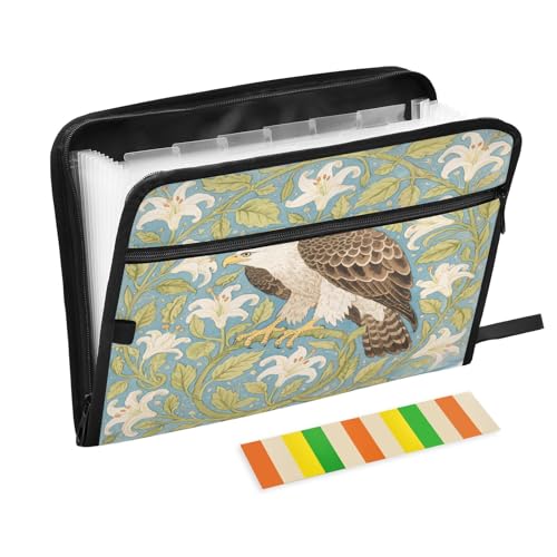 Art Bird Light Fächermappe mit Reißverschluss, 13 Taschen, Akkordeon-Dokumenten-Organizer für Arbeit und Zuhause Art Bird Light Fächermappe mit Reißverschluss, 13 Taschen, Akkordeon-Dokumenten-Organizer für Arbeit und Zuhause von Nexawaveo