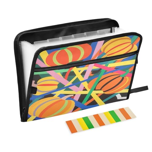 Blue Pumpkins Lines Fächermappe mit Reißverschluss, 13 Taschen, Akkordeon-Dokumenten-Organizer für Arbeit und Zuhause Blue Pumpkins Lines Fächermappe mit Reißverschluss, 13 Taschen, Akkordeon-Dokumenten-Organizer für Arbeit und Zuhause von Nexawaveo