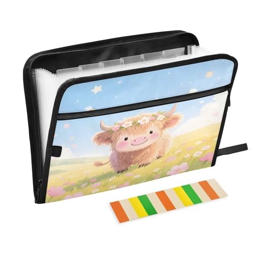 Cow Spring Meadows Fächermappe mit Reißverschluss, 13 Taschen, Akkordeon-Dokumenten-Organizer für Arbeit und Zuhause Cow Spring Meadows Fächermappe mit Reißverschluss, 13 Taschen, Akkordeon-Dokumenten-Organizer für Arbeit und Zuhause von Nexawaveo