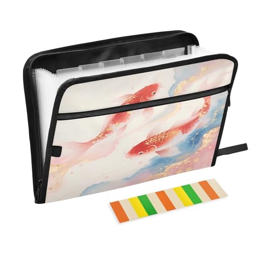 Fächermappe mit 13 Fächern, A4, mit Reißverschluss, Aquarellfarben Fächermappe mit 13 Fächern, A4, mit Reißverschluss, Aquarellfarben von Nexawaveo