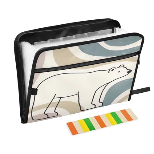 Simple Bear Fächermappe mit Reitern, 13 Taschen, Akkordeon-Aktenordner für Büro, Klassenzimmer, Blau Simple Bear Fächermappe mit Reitern, 13 Taschen, Akkordeon-Aktenordner für Büro, Klassenzimmer, Blau von Nexawaveo